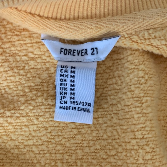 Forever 21 Yellow Crewneck - Picture 2 of 2